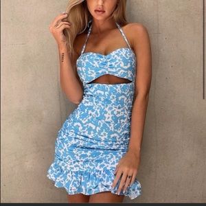 Tiger Mist Selina blue mini dress XS